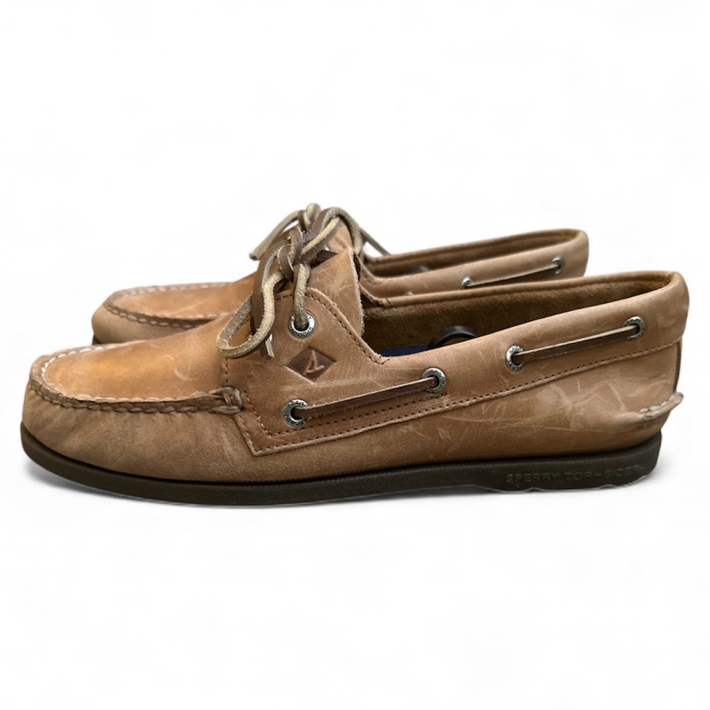 NWOT Sperry Authentic Original 2-eye Boat Shoes by J.Crew in Sahara - Size 10M - Picture 3 of 7